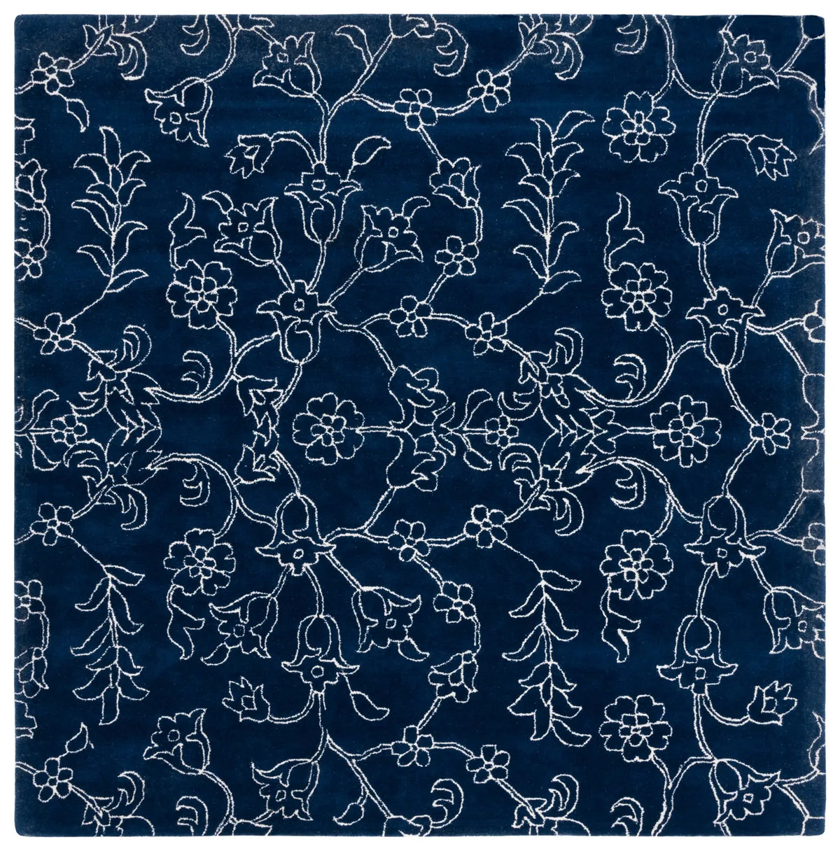 Safavieh Fifth Avenue 7'-0" x 7'-0" Rug in Navy / Ivory