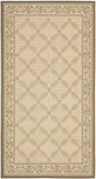 Safavieh Courtyard 2'-7" x 5'-0" Rug in Dark Beig / Beige