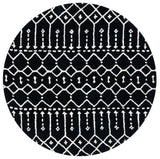 Safavieh Himalaya 6'-0" x 6'-0" Rug in Black / Ivory