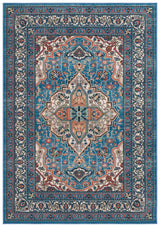 Safavieh Journey 4'-4" x 6'-4" Rug in Blue / Ivory