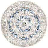 Safavieh Evoke 5'-3" x 5'-3" Rug in Ivory / Blue