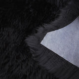Safavieh Sheep Skin 2'-0" x 3'-0" Rug in Midnight Black