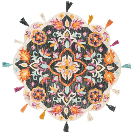 Safavieh Novelty 5'-0" x 5'-0" Rug in Blue / Pink