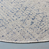 Safavieh Courtyard 6'-7" x 6'-7" Rug in Grey / Navy