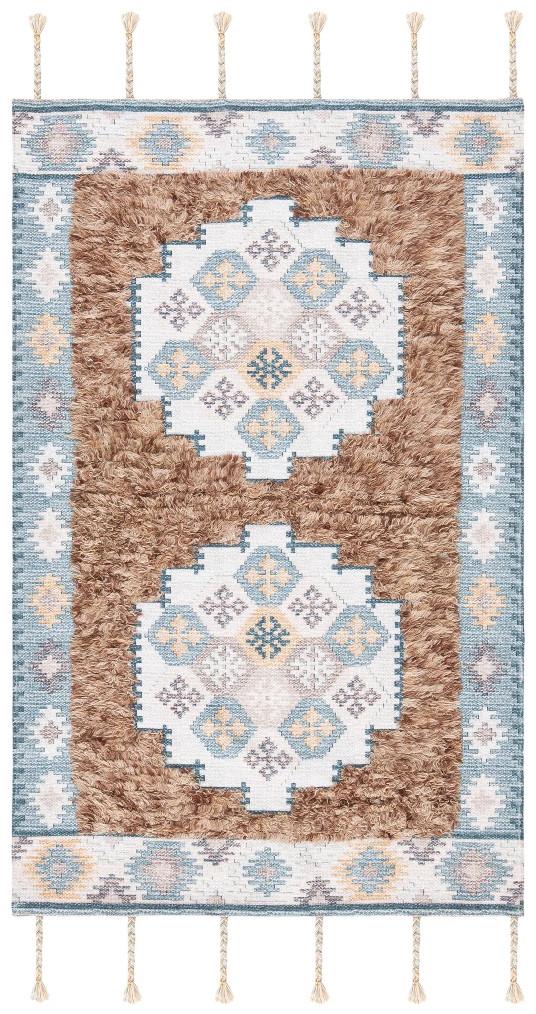 Safavieh Saffron 3'-0" x 5'-0" Rug in Taupe / Ivory