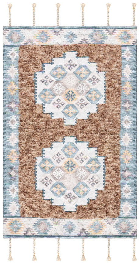 Safavieh Saffron 3'-0" x 5'-0" Rug in Taupe / Ivory
