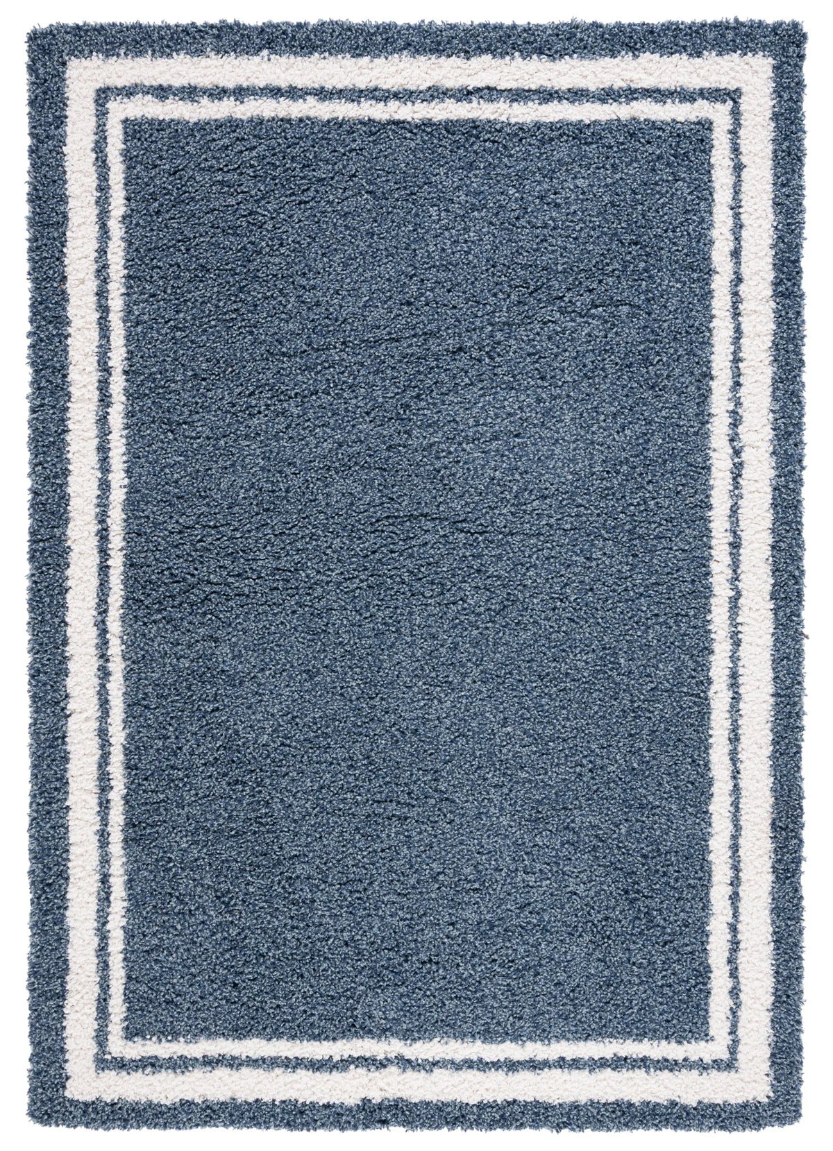Safavieh Calico Shag 4'-0" x 6'-0" Rug in Blue / Ivory