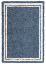 Safavieh Calico Shag 4'-0" x 6'-0" Rug in Blue / Ivory