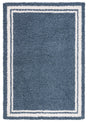Safavieh Calico Shag 4'-0" x 6'-0" Rug in Blue / Ivory