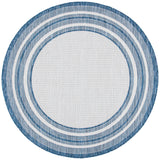 Safavieh Courtyard 10'-0" x 10'-0" Rug in Ivory / Navy
