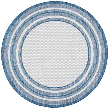 Safavieh Courtyard 10'-0" x 10'-0" Rug in Ivory / Navy