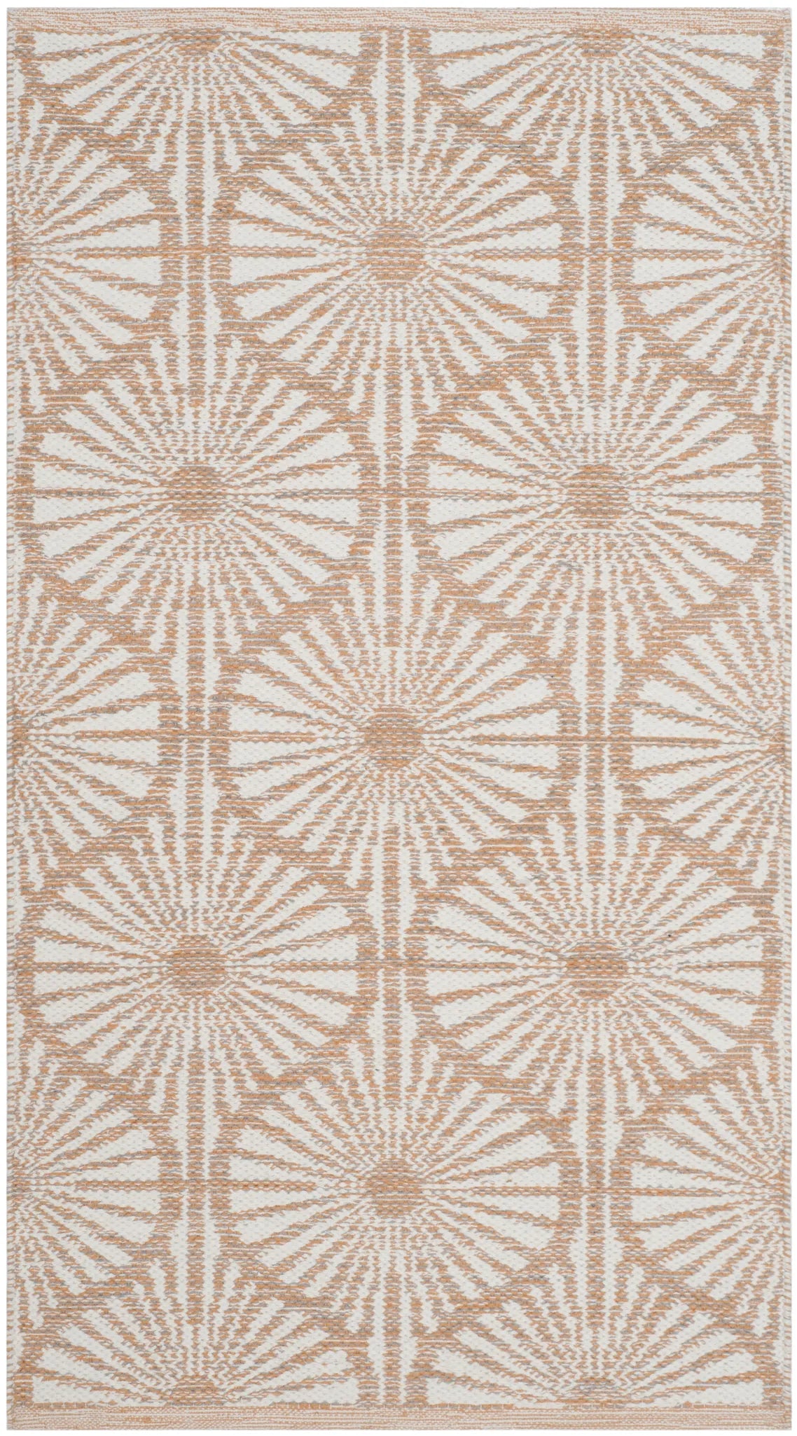 Safavieh Montauk 2'-3" x 3'-9" Rug in Orange / Ivory