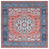 Safavieh Arizona 6'-0" x 6'-0" Rug in Rust / Navy