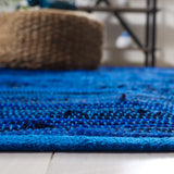 Safavieh Rag Rug 4'-0" x 6'-0" Rug in Blue / Multi