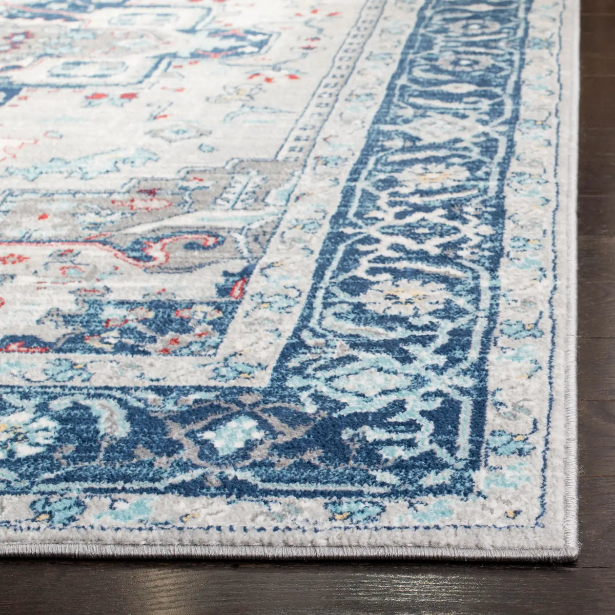 Safavieh Brentwood 4'-0" x 6'-0" Rug in Light Grey / Blue