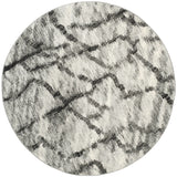 Safavieh Retro 6'-0" x 6'-0" Rug in Light Grey / Black