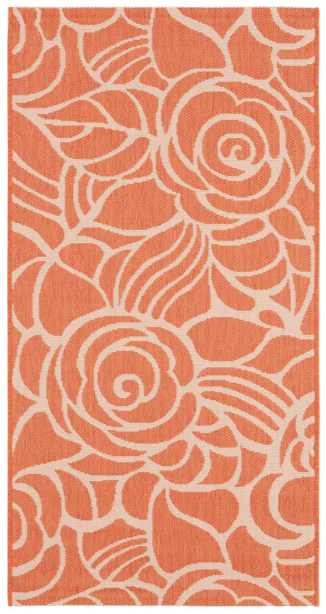 Safavieh Courtyard 2'-7" x 5'-0" Rug in Rust / Sand