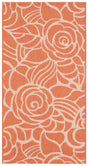 Safavieh Courtyard 2'-7" x 5'-0" Rug in Rust / Sand