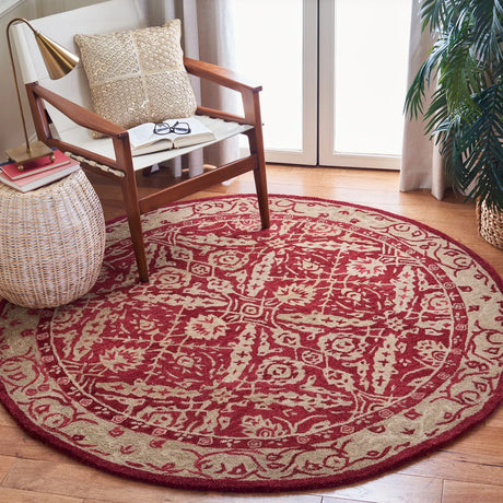 Safavieh Anatolia 6'-0" x 6'-0" Rug in Red / Ivory