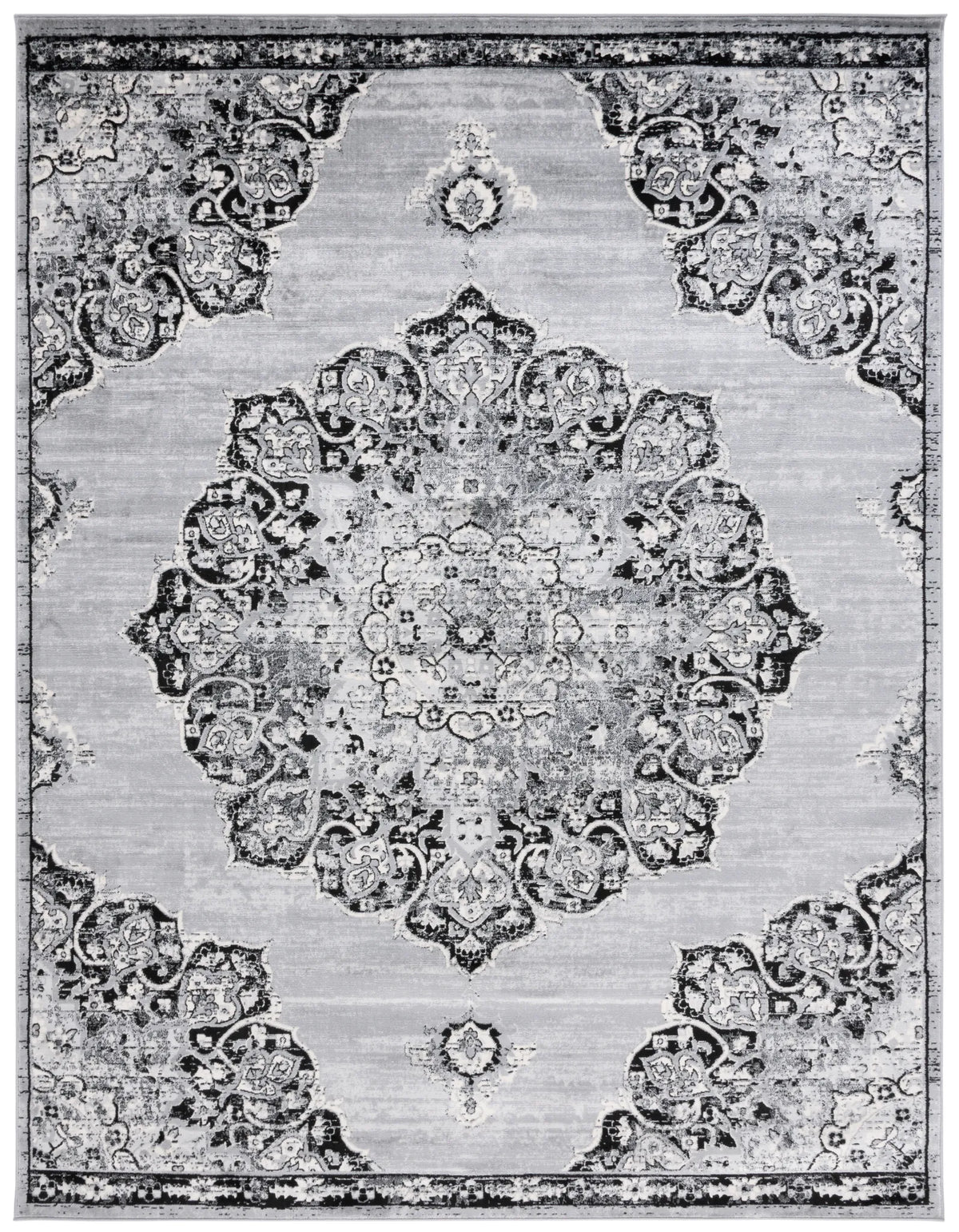 Safavieh Brentwood 10'-0" x 13'-0" Rug in Grey / Black