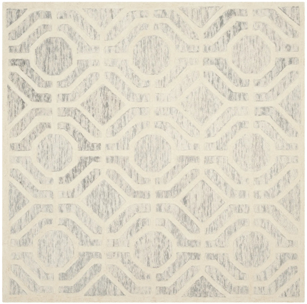 Safavieh Cambridge 6'-0" x 6'-0" Rug in Light Grey / Ivory