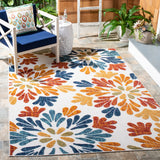 Safavieh Cabana 4'-0" x 6'-0" Rug in Creme / Red
