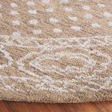 Safavieh Ebony 6'-0" x 6'-0" Rug in Ivory / Brown