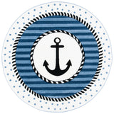 Safavieh Carousel Kids 100 5'-3" x 5'-3" Rug in Navy / Ivory