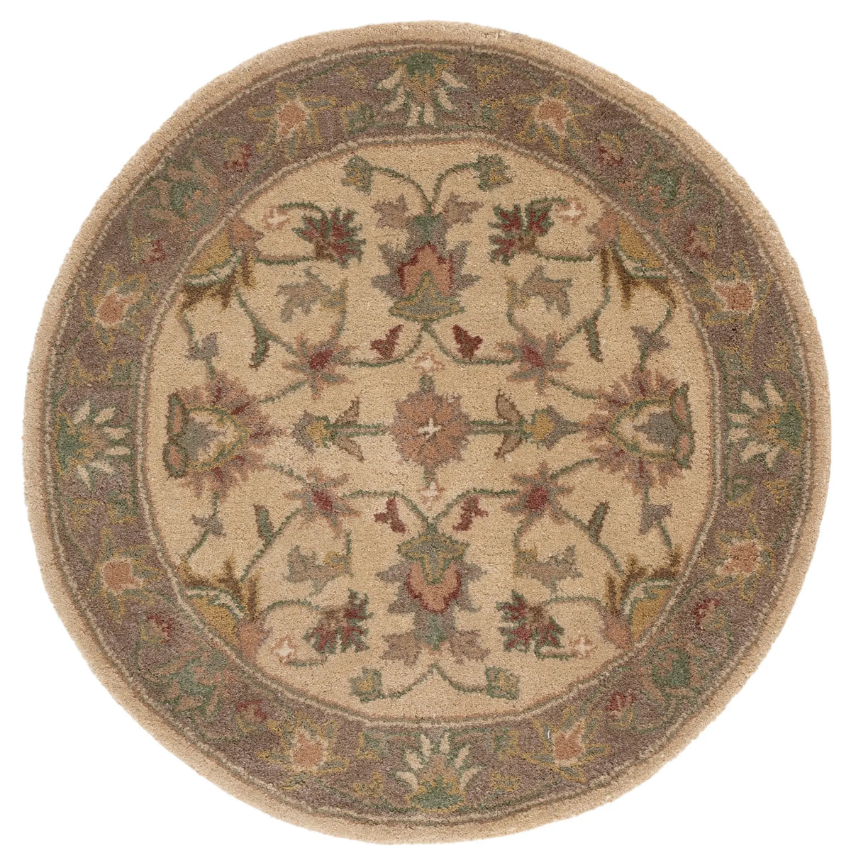 Safavieh Heritage 3'-6" x 3'-6" Rug in Ivory / Brown