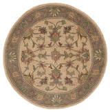 Safavieh Heritage 3'-6" x 3'-6" Rug in Ivory / Brown