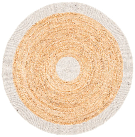 Safavieh Braided 3'-0" x 3'-0" Rug in Beige / Natural