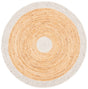 Safavieh Braided 3'-0" x 3'-0" Rug in Beige / Natural