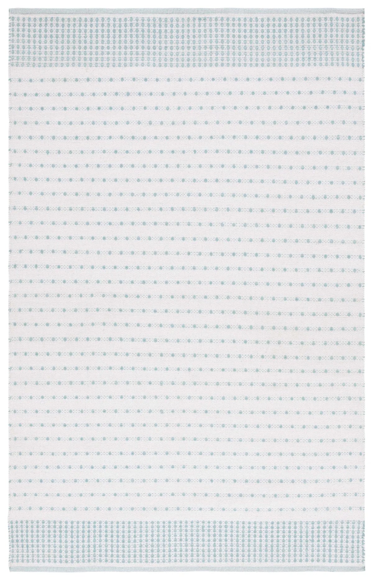 Safavieh Montauk 4'-0" x 6'-0" Rug in Aqua / Ivory