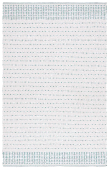 Safavieh Montauk 4'-0" x 6'-0" Rug in Aqua / Ivory