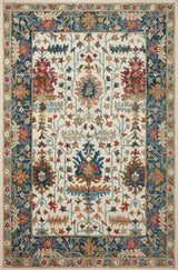 Loloi Victoria Vk-23 Ivory/Sky Rug - main flat