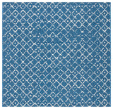 Safavieh Courtyard 6'-7" x 6'-7" Rug in Navy / Ivory