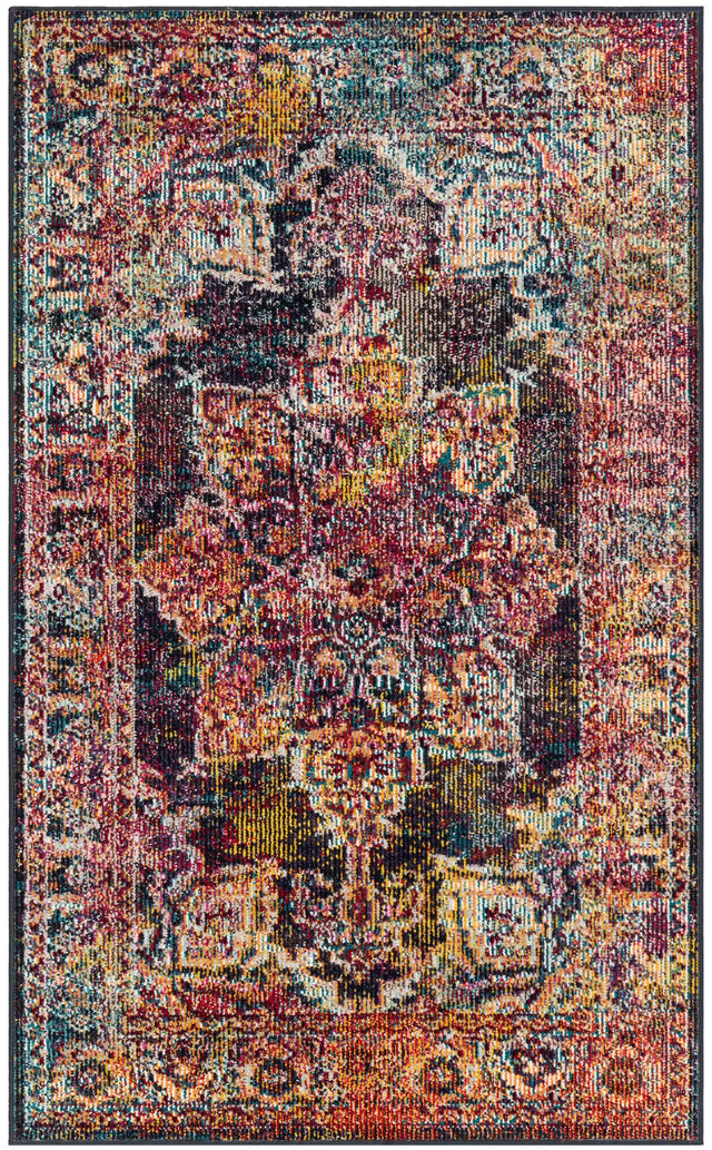 Safavieh Crystal 3'-0" x 5'-0" Rug in Navy / Light Blue