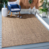 Safavieh Courtyard 6'-7" x 9'-6" Rug in Dark Beig / Beige
