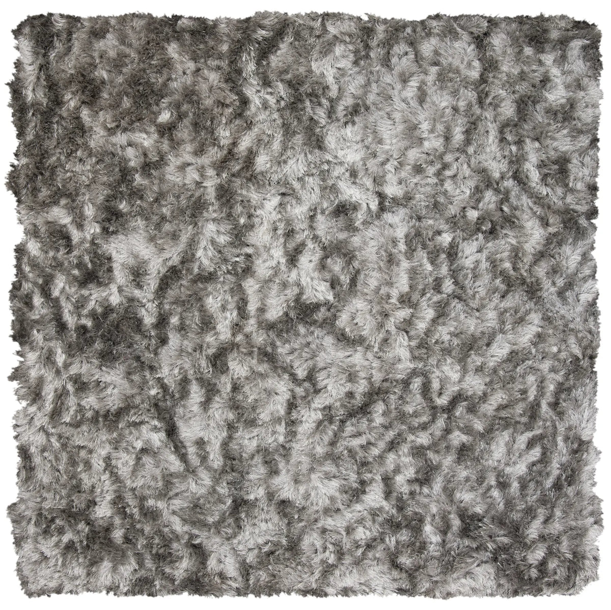 Safavieh Ocean Shag 6'-0" x 6'-0" Rug in Silver