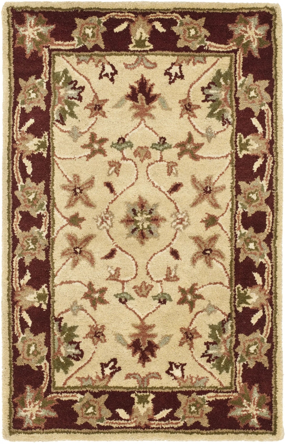Safavieh Heritage 2'-0" x 3'-0" Rug in Ivory / Red