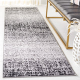 Safavieh Adirondack 2'-6" x 10'-0" Rug in Silver / Black