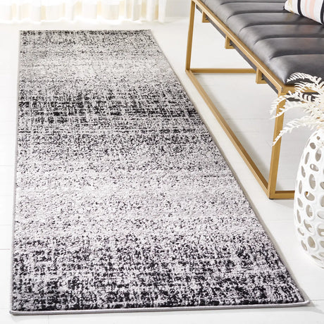 Safavieh Adirondack 2'-6" x 10'-0" Rug in Silver / Black