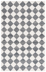 Safavieh Ebony 4'-0" x 6'-0" Rug in Black / Ivory