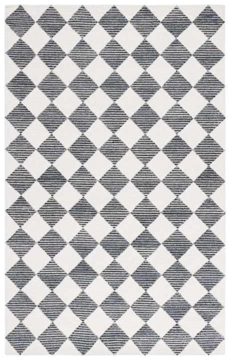 Safavieh Ebony 4'-0" x 6'-0" Rug in Black / Ivory