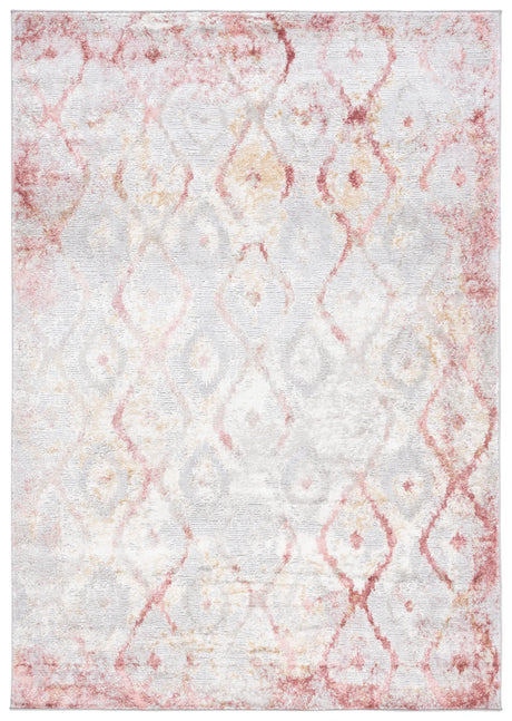 Safavieh Meadow 500 4'-0" x 6'-0" Rug in Grey / Pink