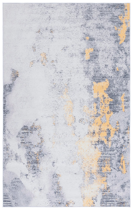 Safavieh Tacoma 4'-0" x 6'-0" Rug in Grey / Gold