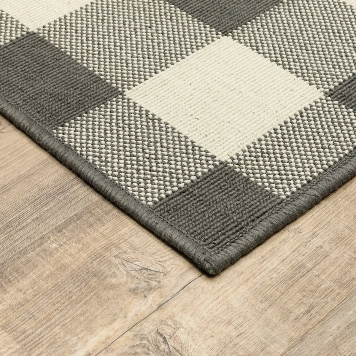 Oriental Weavers Sphinx Marina 2598W Grey / Ivory Rugs - corner detail