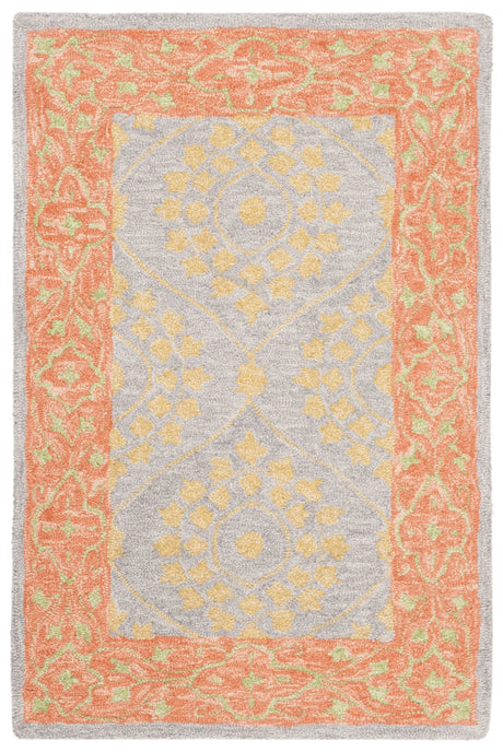 Safavieh Suzani 2'-0" x 3'-0" Rug in Orange / Silver