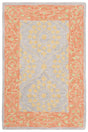 Safavieh Suzani 2'-0" x 3'-0" Rug in Orange / Silver