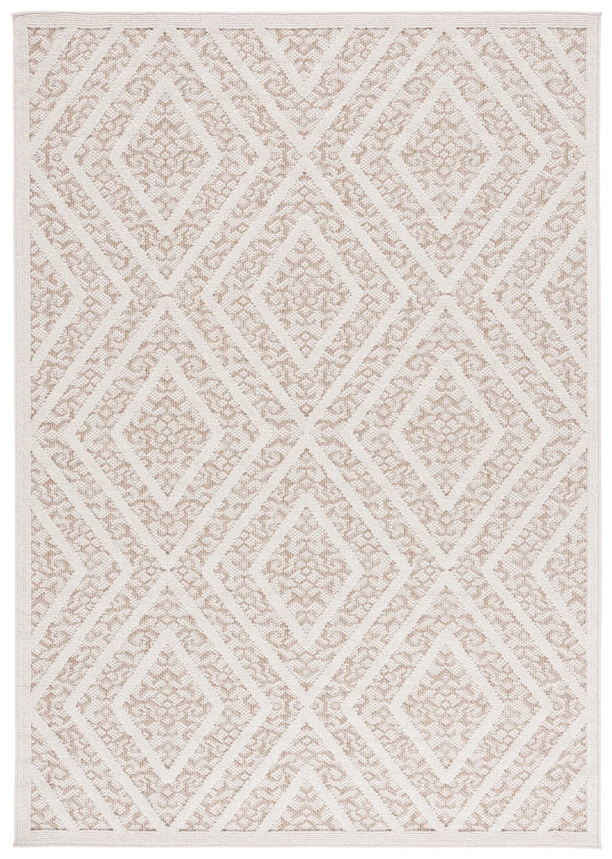 Safavieh Martha Stewart Global 4'-0" x 6'-0" Rug in Light Beige / Brown